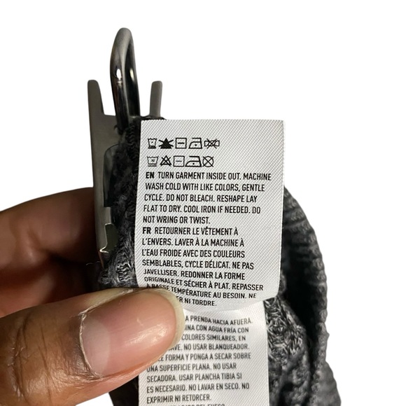 American Eagle Women's Gray Ribbed Lounge Jogger Pant - Picture 6 of 8